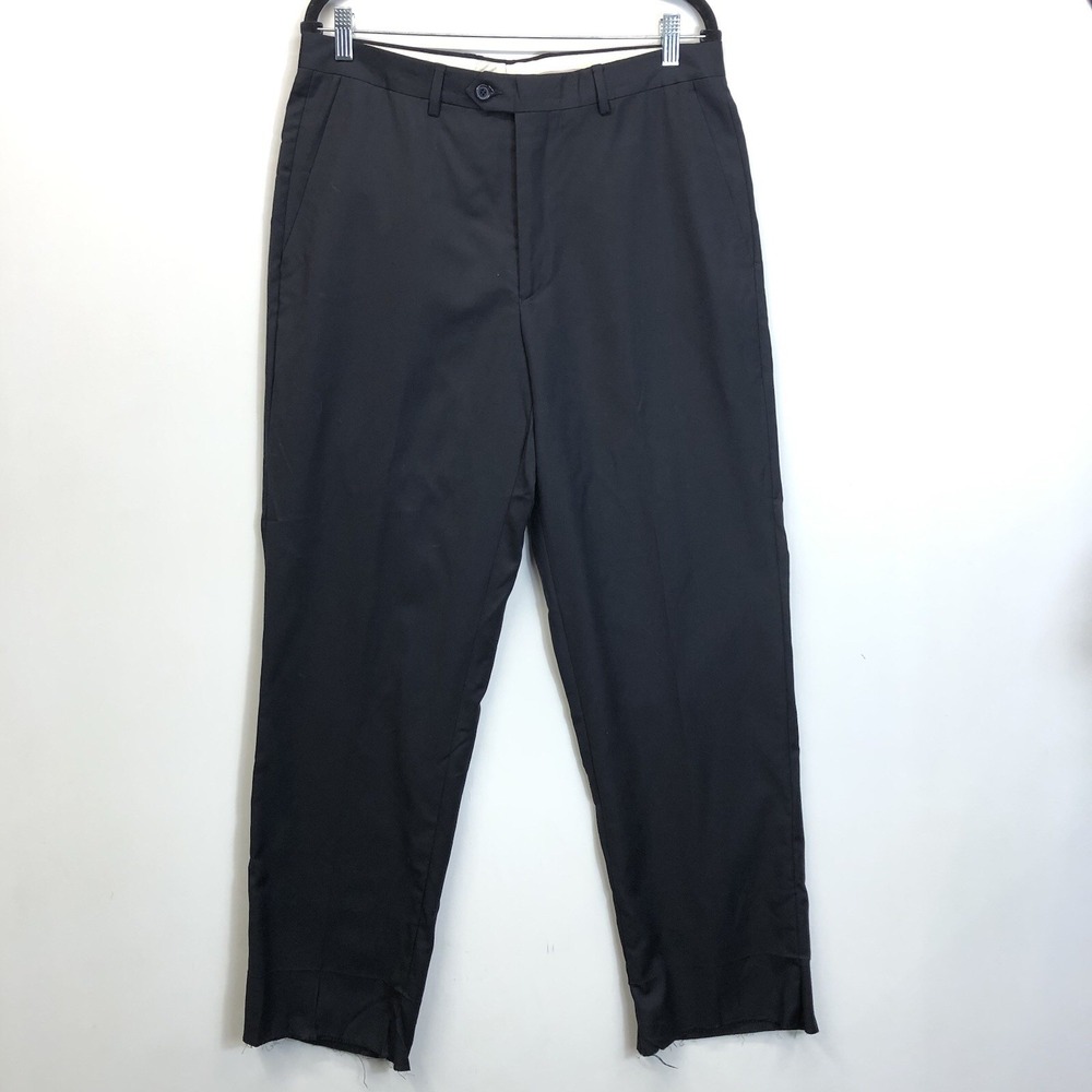 Santorelli Pants Mens Size 34 Luxury Serge Romeo Navy 1900F Virgin Wool Italy